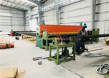 Auto Gabion Box Machine , Gabion Mesh Machine With 4300mm Weaving Width