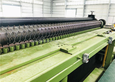 1200mm Width Gabion Making Machine / Gabion Wire Mesh Machine Mesh Sizes 22x33mm