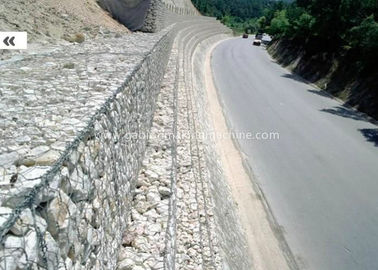 Galvanized / PVC Coated Gabion Wire Mesh For Fencing Stone 2.7mm Wire Diameter
