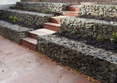 Durable Gabion Box / Hot Dipped Galvanized Wire For Soil Protection Box Size 2x1x1m
