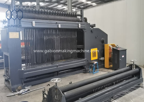 60x70mm Gabion Mesh Machine For PVC Coated Wire With 2300mm Weaving Width