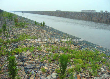 Mua Hộp sọ hình lục giác 2x1x1m Kích thước lồng tường Gabion với dây mạ kẽm / dây tráng PVC sản xuất trực tuyến