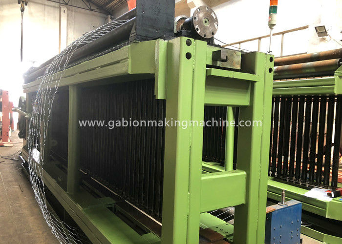 Bridge Double Twist Gabion Machine PVC Coated 22kw For 80x100MM With Mesh Size