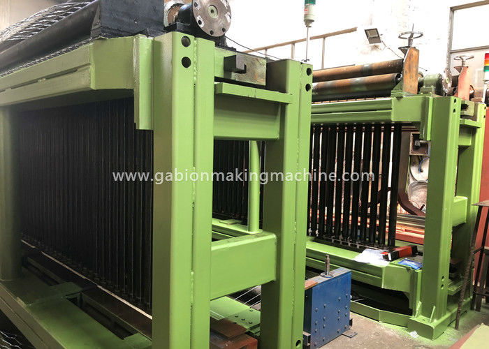 Bridge Double Twist Gabion Machine PVC Coated 22kw For 80x100MM With Mesh Size