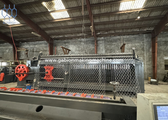 Máy hộp Gabion có dung lượng cao với điều khiển PLC