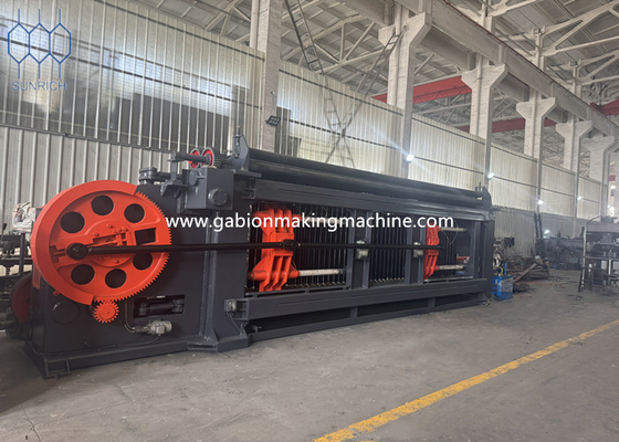 380V / 50HZ Điện lực thép kẽm dây Gabion Box Machine 15-20m / phút Tốc độ sản xuất