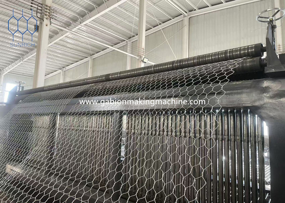 Ống thép galvanized PVC ốp dây Gabion dây lưới máy
