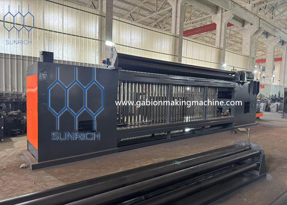 30kw động cơ sức mạnh Galvanized Gabion Mesh Machine cho sản xuất lưới dây điện galvanized