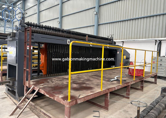 Kích thước lưới 80x100mm Gabion Machine kết hợp Servo Motor PLC Hệ thống điều khiển màn hình cảm ứng cho đầu ra lưới dây liên tục