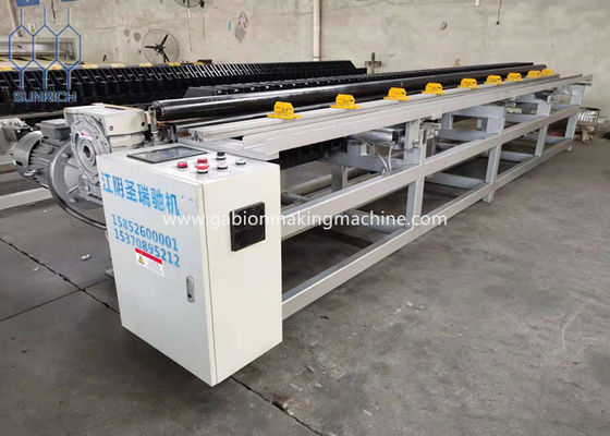 Điều khiển động cơ servo bằng máy đóng gói cạnh hộp Gabion PLC để xoắn đôi
